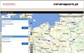Platforma mapowa dla firm transportowo-logistycznych w Polsce